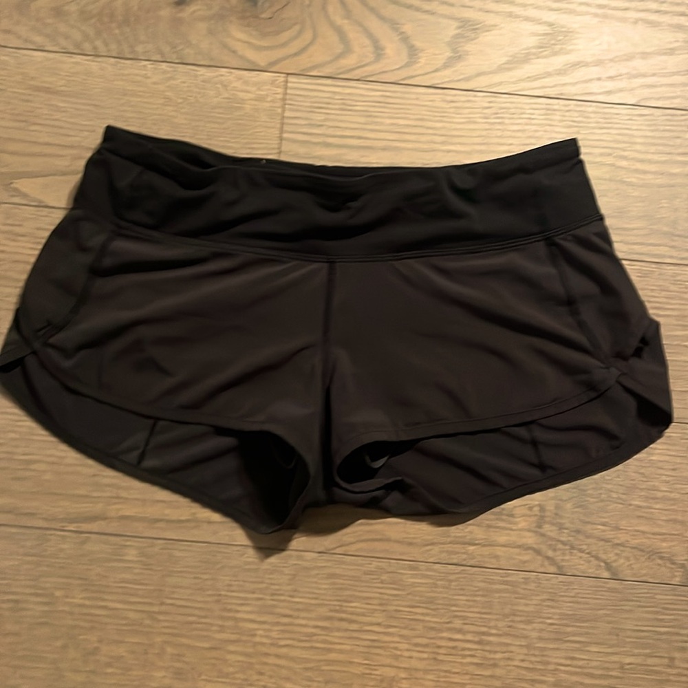 Black Speed Up Low-Rise Lined Short